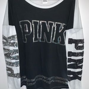Victoria Secret Sequin Pink Shirt